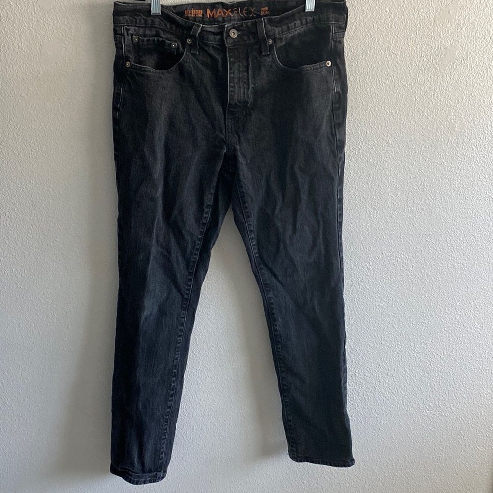 Urban Pipeline- men's black slim jeans- 34x30